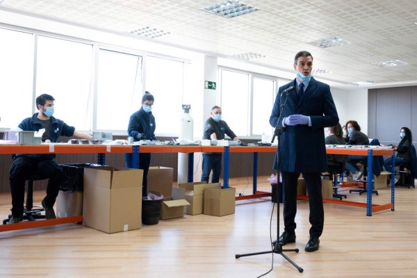 Pedro Sánchez da por superado el pico de contagios por coronavirus en España