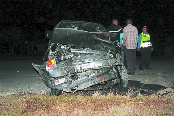 Un muerto y cuatro heridos deja accidente en Siguatepeque