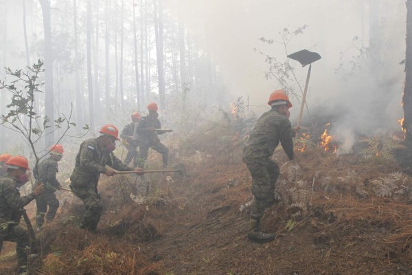 Seis grandes incendios asfixian la capital de Honduras