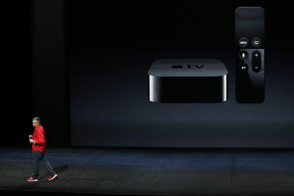 Apple CEO Tim Cook speaks on-stage during a product launch event at Apple's headquarters in Cupertino, California, on September 10, 2019. - Apple set launch dates Tuesday for its original video offering, Apple TV+, and its game subscription service as the tech giant ramped up efforts to reduce its dependence on the iPhone. The TV+ service will launch November 1 in more than 100 countries at $4.99 per month and will include a 'powerful and inspiring lineup of original shows, movies and documentaries.' (Photo by Josh Edelson / AFP)