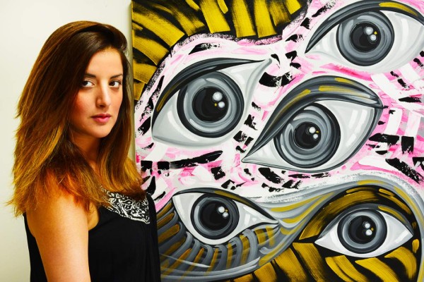 Laelanie dejó su profesión como arquitecta para dedicarse totalmente a la pintura.