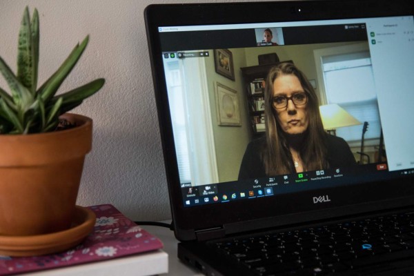 American psychologist and business person Mary Trump, during a videocall interview in Brooklyn, New York, USA, 13 August 2020. EFE/EPA/Alba Vigaray