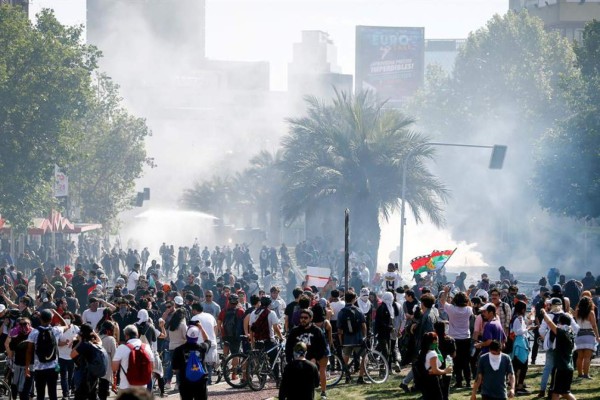 Nueva jornada de protestas en Santiago de Chile