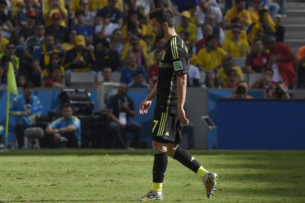 Villa se retira de la selección de España entre lágrimas