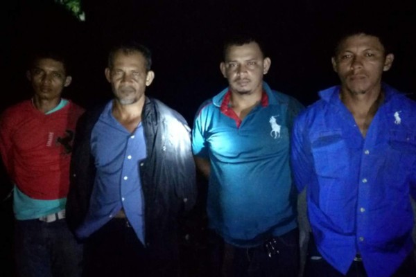 Capturan a seis personas con arsenal de guerra en Gracias a Dios