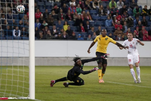Suiza sufre para derrotar a Jamaica en amistoso