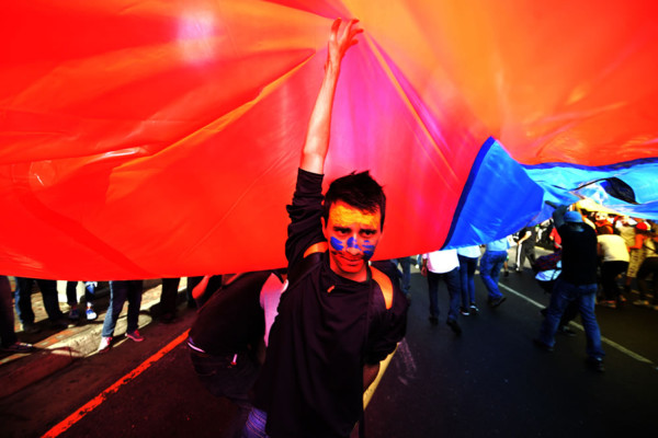 Los estudiantes que dictan ritmo de la protesta en Venezuela