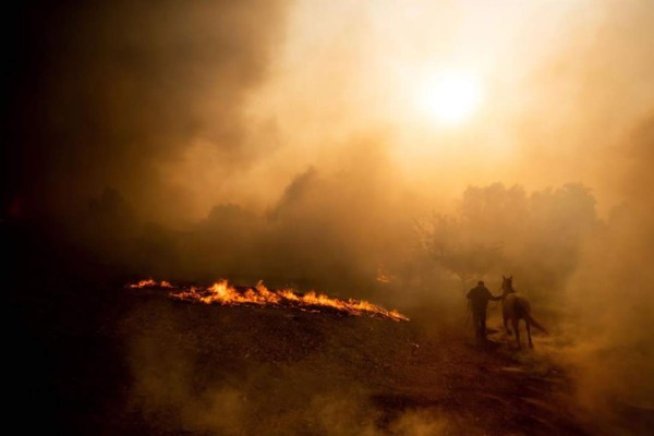 Miles de personas en alerta por vientos que avivan los incendios en California