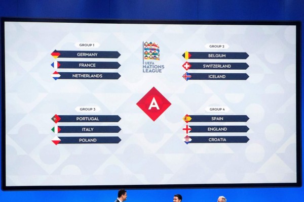 España contra Inglaterra y Croacia en grupo de la UEFA