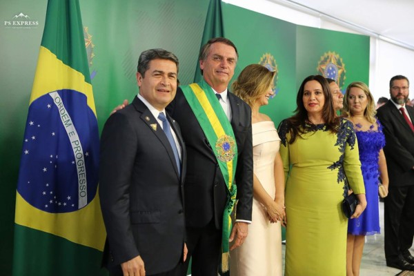 Juan Orlando Hernández su visita a Brasilia para participar en la toma de posesión del nuevo mandatario de Brasil, Jair Bolsonaro, la que aprovechó para promover más inversiones y empleo para Honduras.