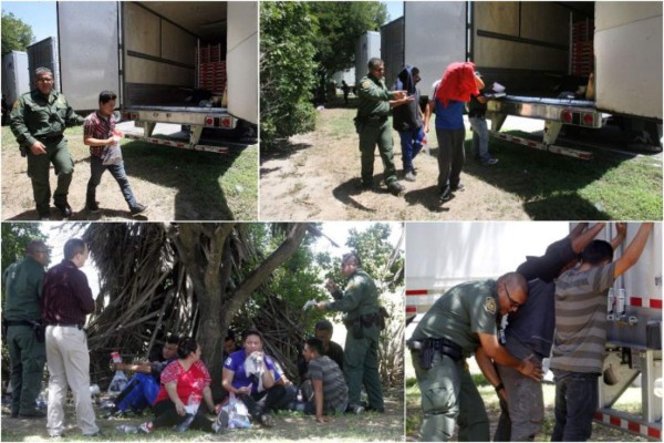 Rescatan 17 migrantes de un contenedor en Texas, entre ellos hondureños