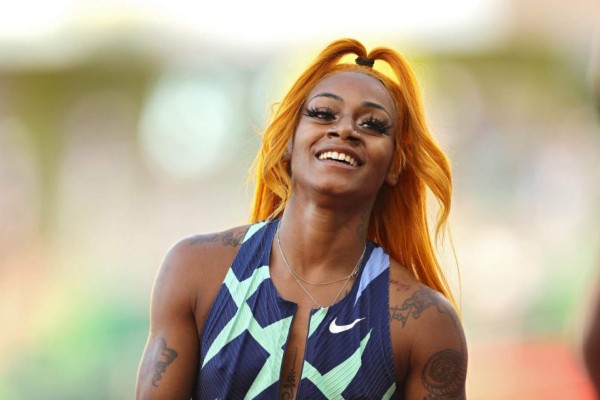 EUGENE, OREGON - JUNE 19: Sha'Carri Richardson looks on after winning the Women's 100 Meter final on day 2 of the 2020 U.S. Olympic Track & Field Team Trials at Hayward Field on June 19, 2021 in Eugene, Oregon. Patrick Smith/Getty Images/AFP (Photo by Patrick Smith / GETTY IMAGES NORTH AMERICA / Getty Images via AFP)