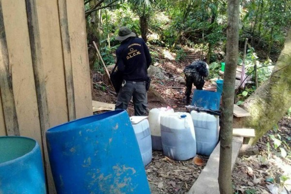 Descubren supuesto narcolaboratorio en Olancho  