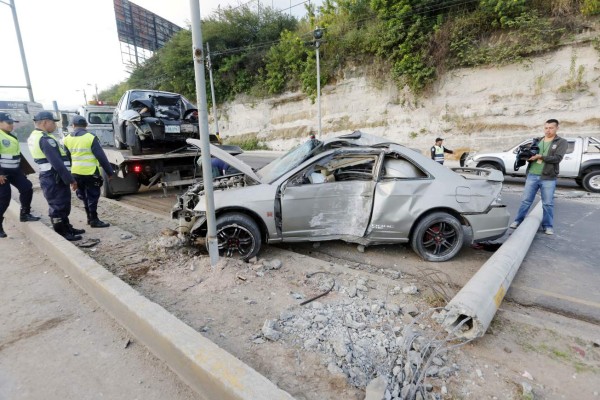 Dos muertos en dos accidentes en bulevar FFAA de Tegucigalpa