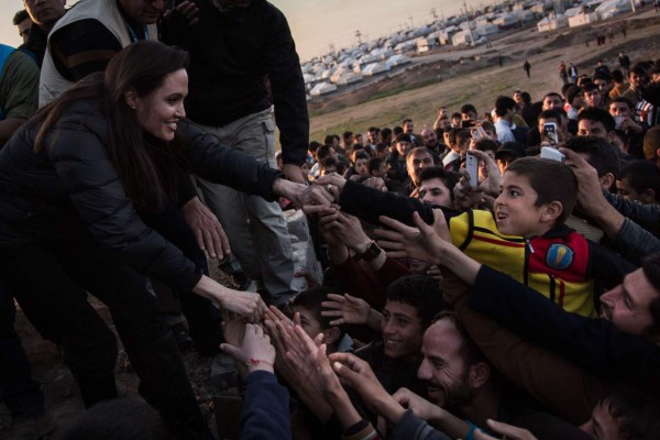 Angelina Jolie se queda sin palabras en Irak