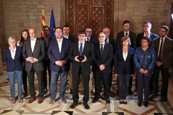 Catalanes proclaman victoria del 'sí' e iniciarán proceso de independencia de España