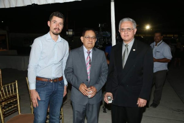Alexander López, Raúl Bardales y Adel Chahín