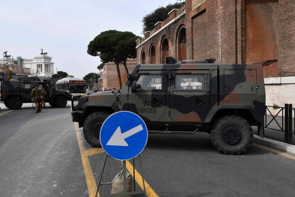 Roma blindada por 60 aniversario de la UE