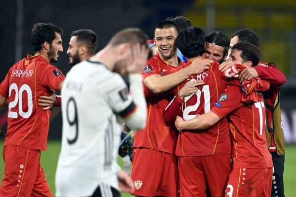 Alemania es sorprendida por Macedonia y se complica rumbo al Mundial de Qatar 2022