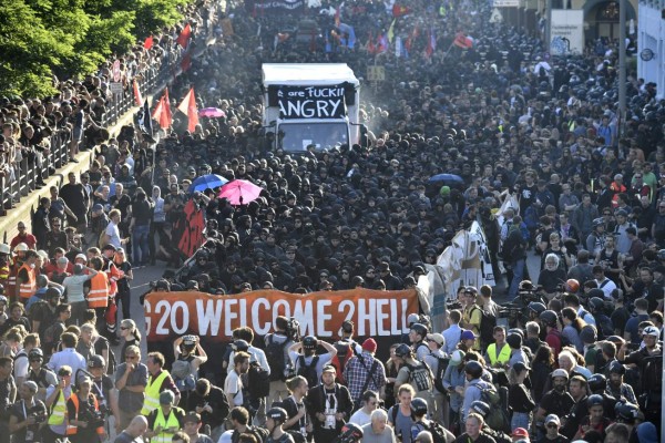 Protestas en Hamburgo previo a la cumbre del G20