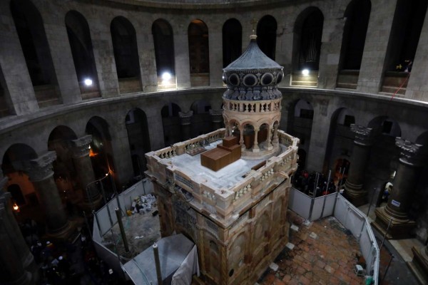 Así luce la tumba de Jesucristo tras restauración