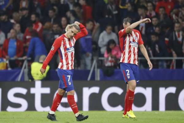 El Atlético de Madrid al borde del abismo en la Champions League
