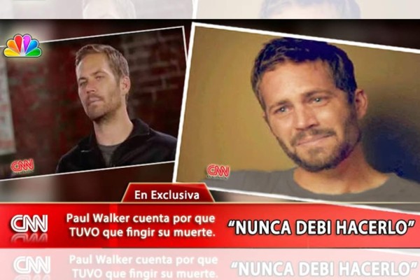 Polémica por falsa entrevista de Paul Walker vivo