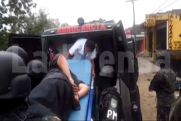 Reo convulsiona cuando era trasladado del penal de San Pedro Sula