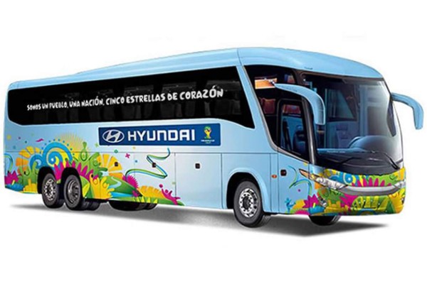 Así lucirá el bus de Honduras en el Mundial de Brasil