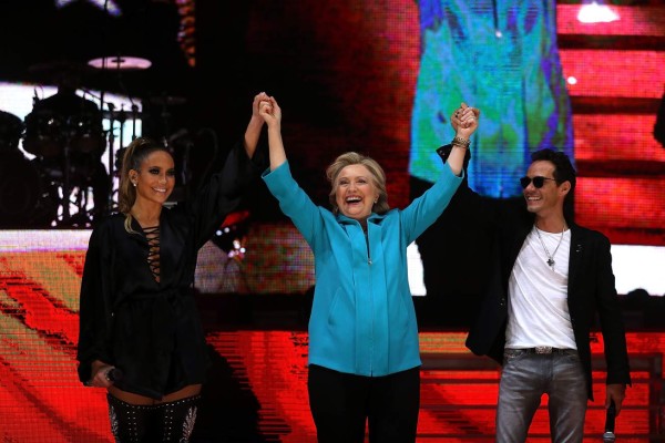 Jlo y Marc Anthony se unen por Hillary Clinton