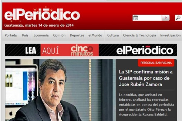 SIP advierte de 'amedrentamiento' contra El Periódico de Guatemala