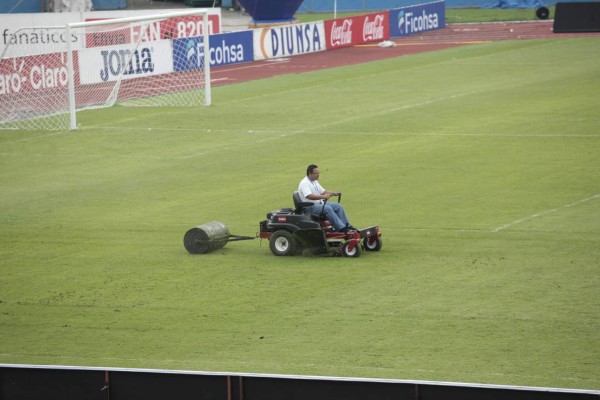 El engramada del Olímpico luce imponente