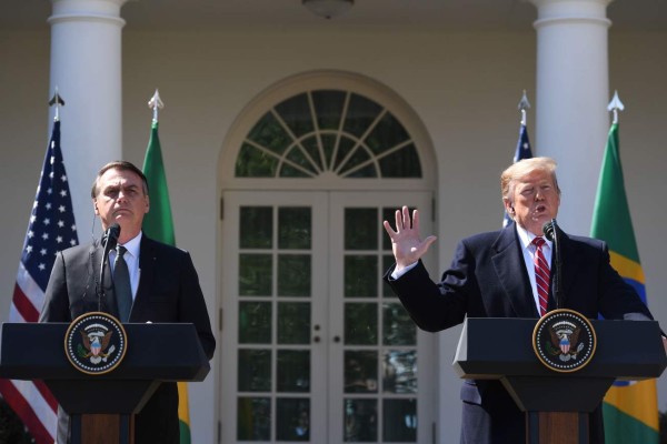 Trump recibe a Bolsonaro en la Casa Blanca para discutir crisis en Venezuela