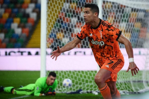 Cristiano Ronaldo rompe sequía y con doblete le da triunfo a la Juventus frente a Udinese