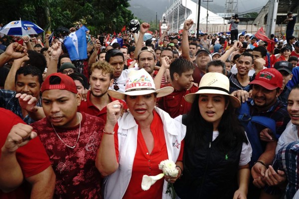 Marchas masivas de la Alianza en San Pedro Sula y Tegucigalpa