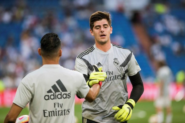 El mensaje de Courtois a Keylor tras mandarlo a la banca frente al Leganés