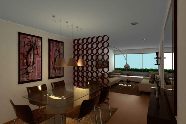 Cree un solo espacio para tres áreas