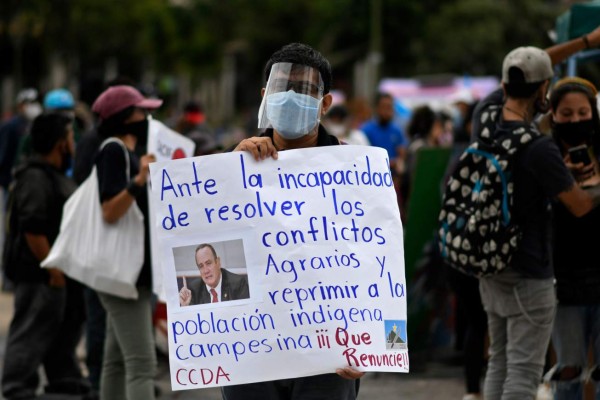 Nuevas manifestaciones en Guatemala reclaman la renuncia de Giammattei