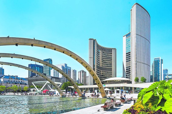 The new City Hall of Toronto, Canada