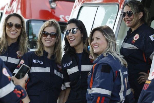 Las bellezas que adornaron el Honduras contra Nigeria.