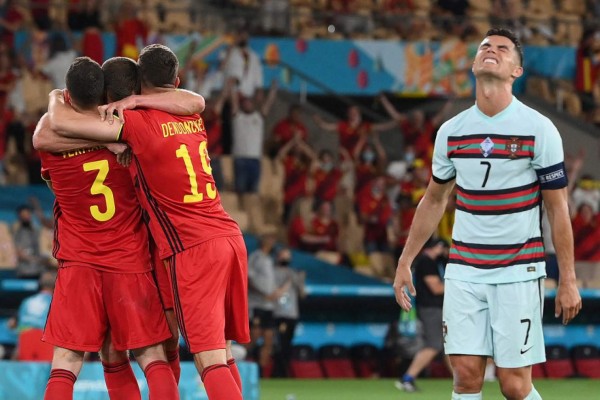 ¡Despachan a Cristiano Ronaldo! Bélgica elimina a Portugal y sella su pase a cuartos de la Eurocopa