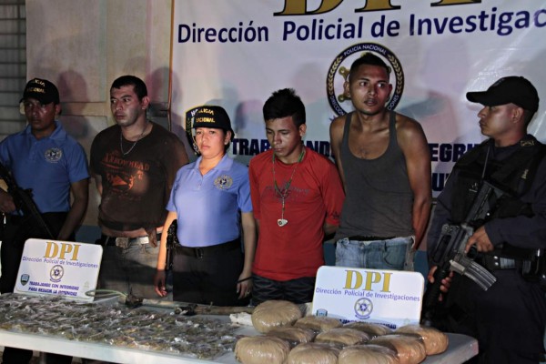 Capturan a banda de distribuidores de droga en Santa Cruz de Yojoa