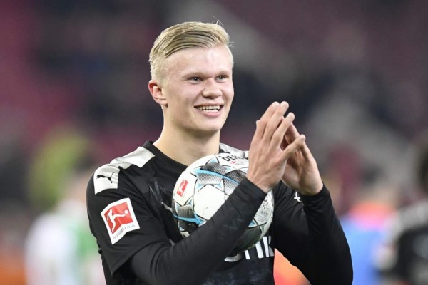 Noruego Haaland se luce con hat-trick en su debut con el Dortmund en Alemania
