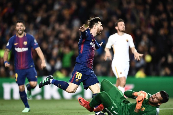 Barcelona golea a la Roma y pone un pie en semifinales de Champions