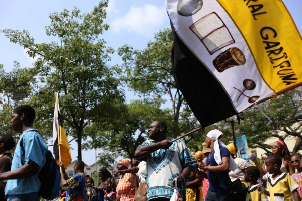 Celebración garífuna llega a las calles de San Pedro Sula