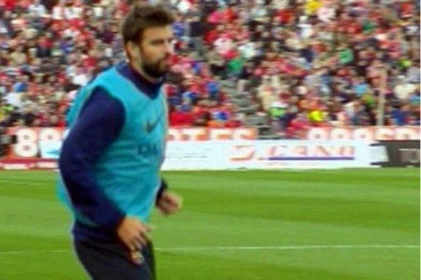 Luis Enrique hizo calentar a Piqué con todos los cambios hechos