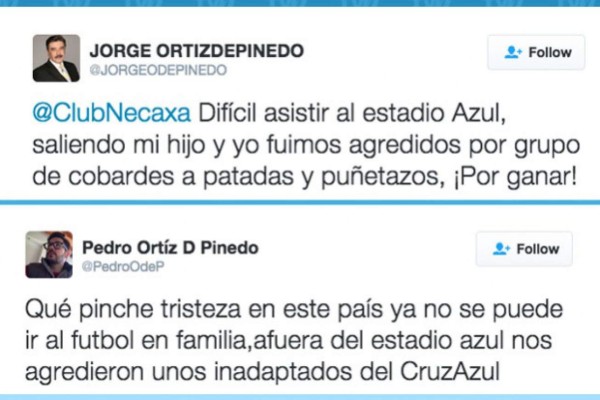 Golpean a Jorge Ortiz de Pinedo y a su hijo al salir del estadio