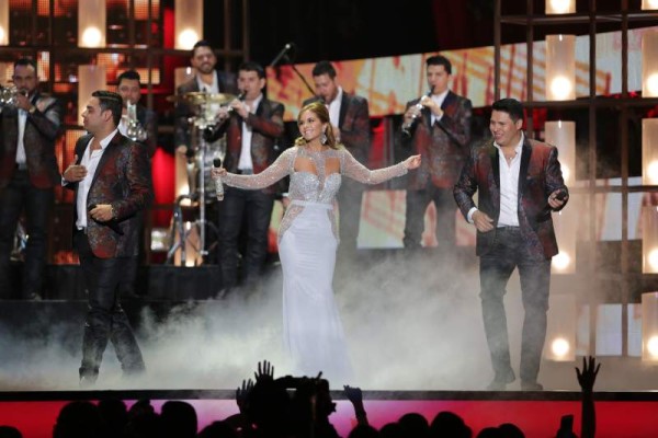 CORAL GABLES, FLORIDA - APRIL 28: Lucero performs with Banda MS during the 2016 Billboard Latin Music Awards at the BankUnited Center in Miami, Florida on April 28, 2016. *** Please Use Credit from Credit Field ***