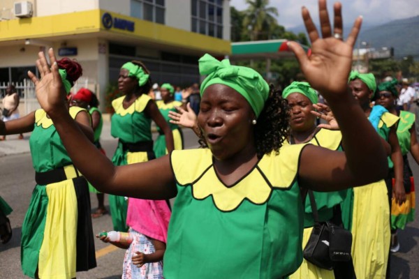 Celebración garífuna llega a las calles de San Pedro Sula