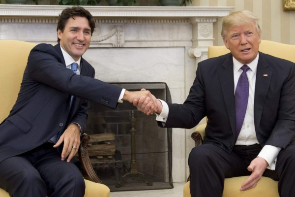 Trump recibe a Trudeau en la Casa Blanca para una jornada de reuniones